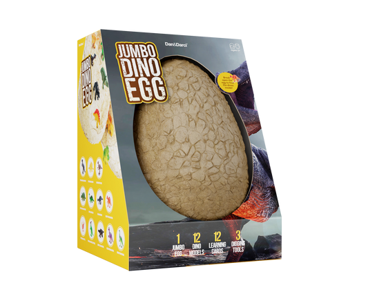 Dan&Darci Jumbo Dino Egg - Unearth 12 Unique Dino Models