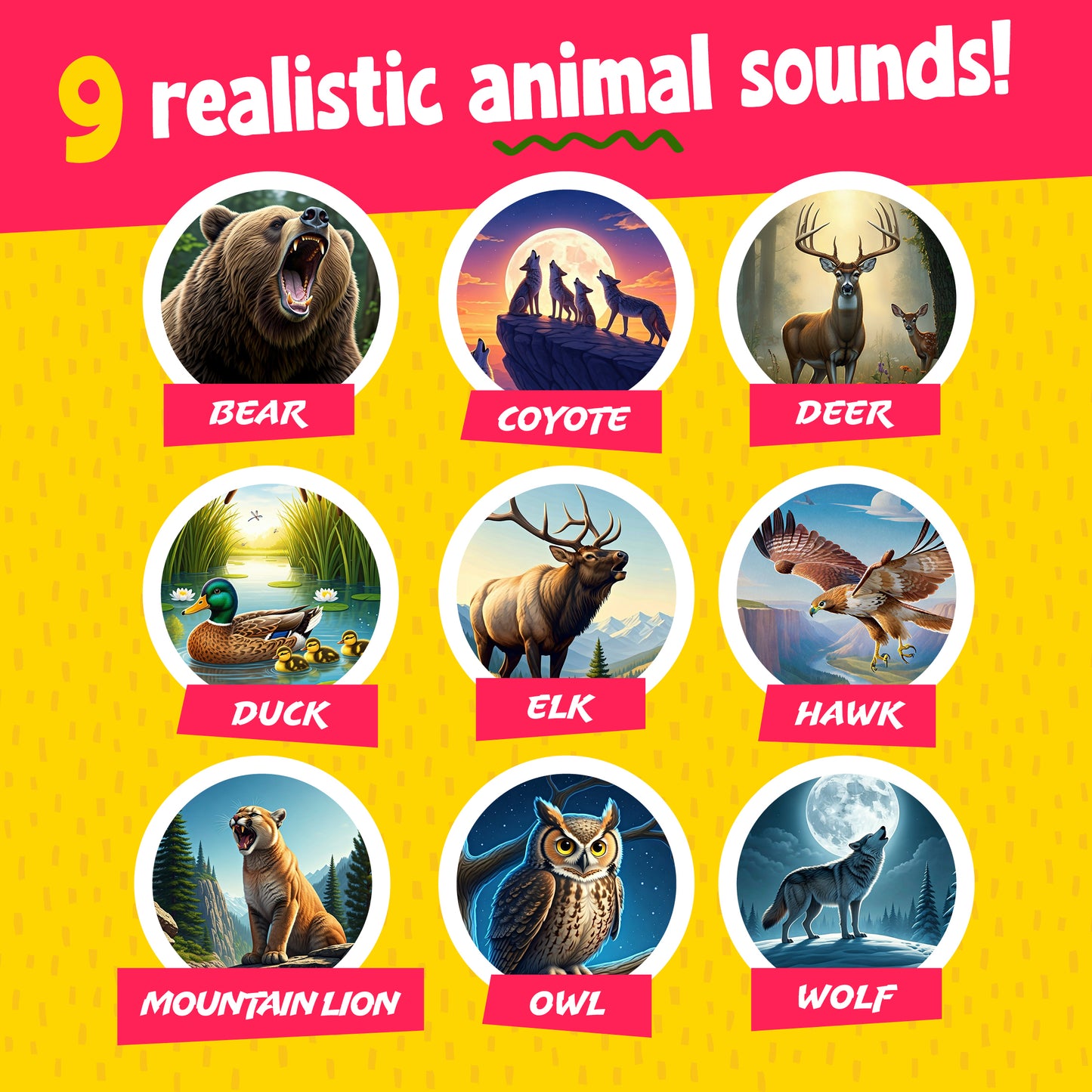 Mini Explorer Animal Caller - 9 Realistic Animal Sounds