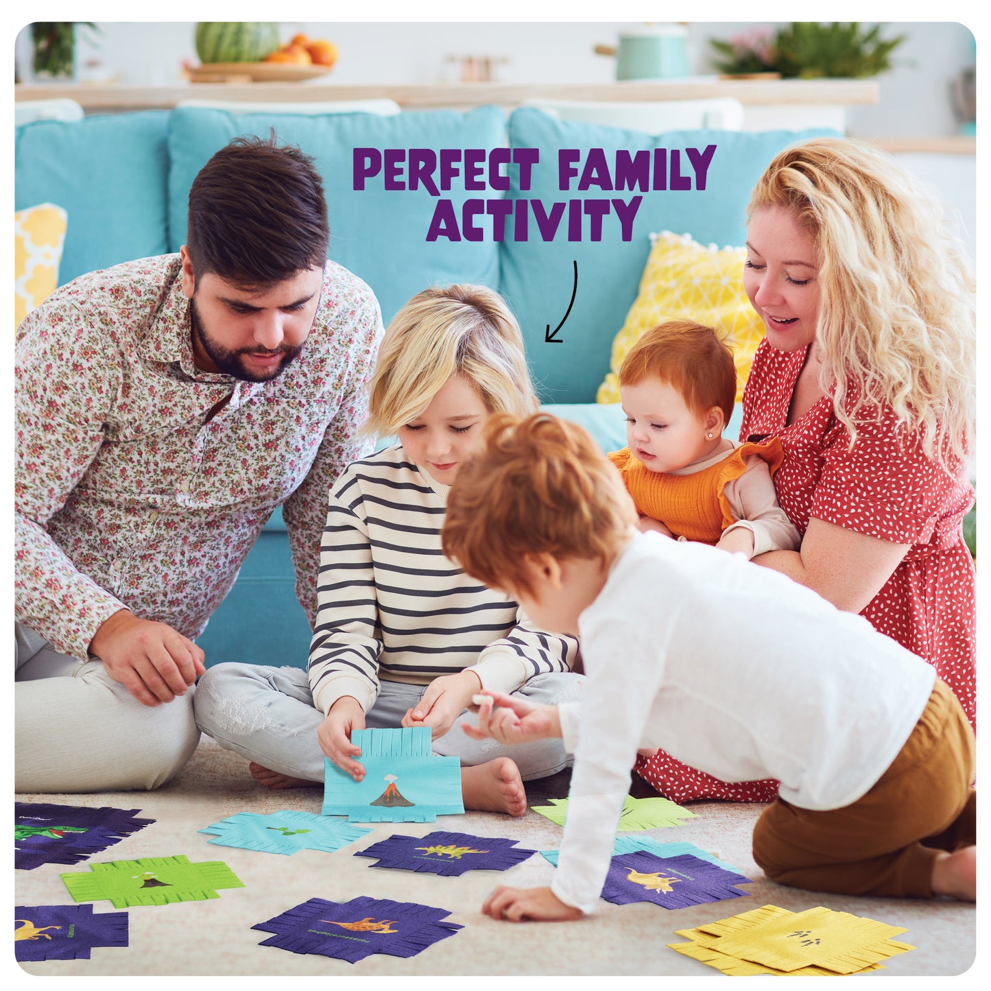 Dan&Darci Dinosaur Tuck N' Tie Fleece Blanket Kit