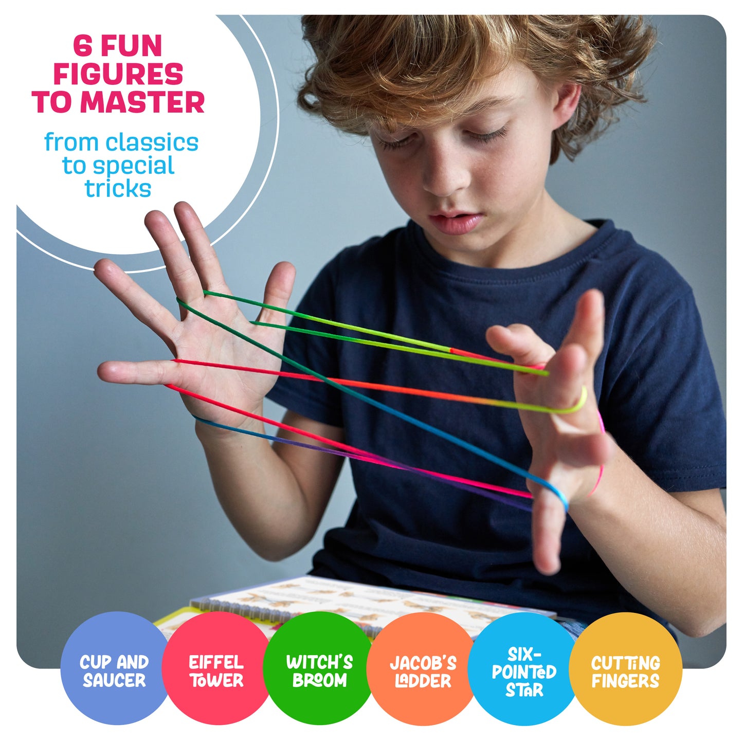 Dan&Darci Cat’s Cradle String Game Book w/ String