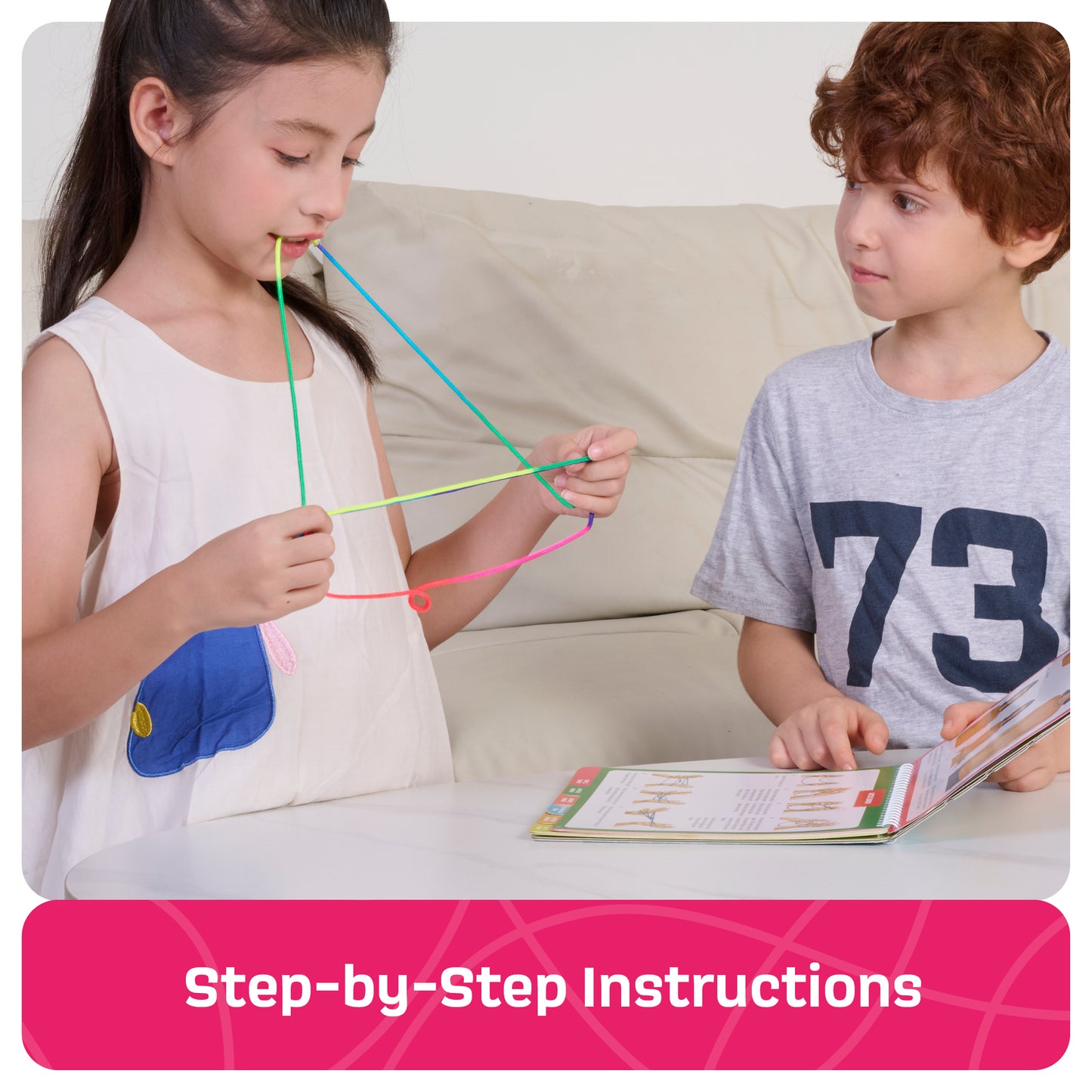 Dan&Darci Cat’s Cradle String Game Book w/ String