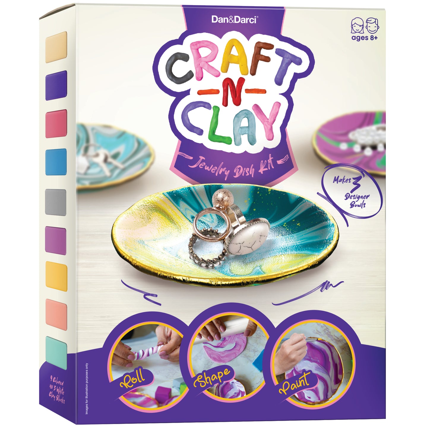 Dan&Darci Craft 'n Clay Jewelry Dish Making Kit