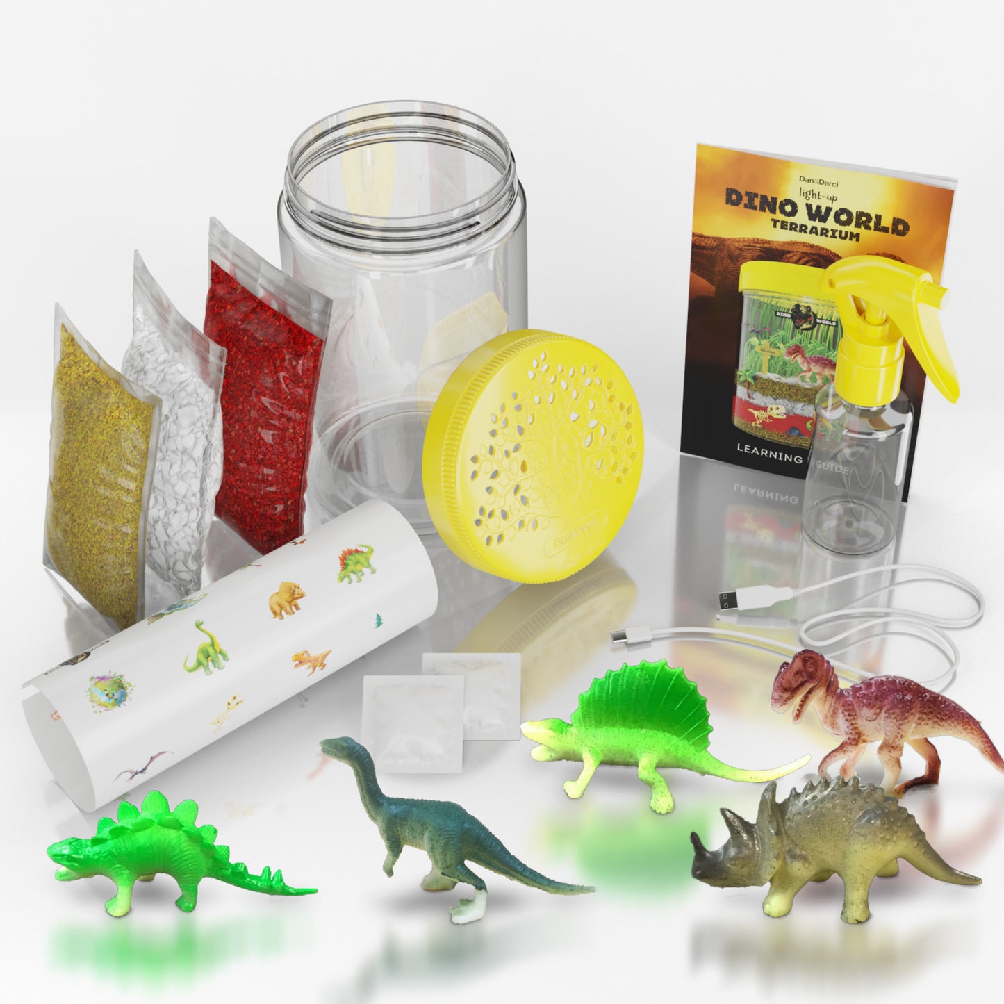 Dan&Darci Light Up Dino World Terrarium Kit