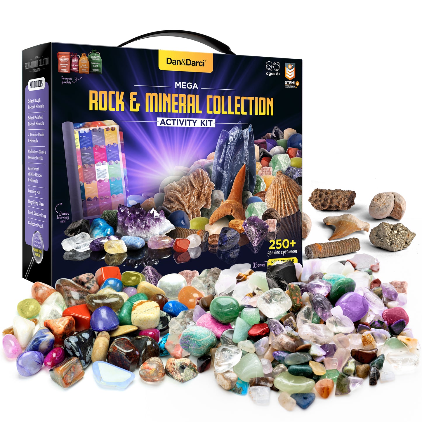 Dan&Darci Mega Rock & Mineral Collection Activity Kit