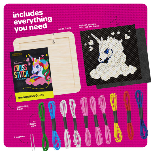 Dan&Darci Unicorn Cross Stitch Kit