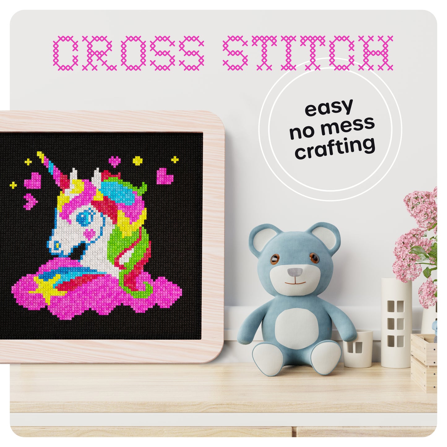 Dan&Darci Unicorn Cross Stitch Kit