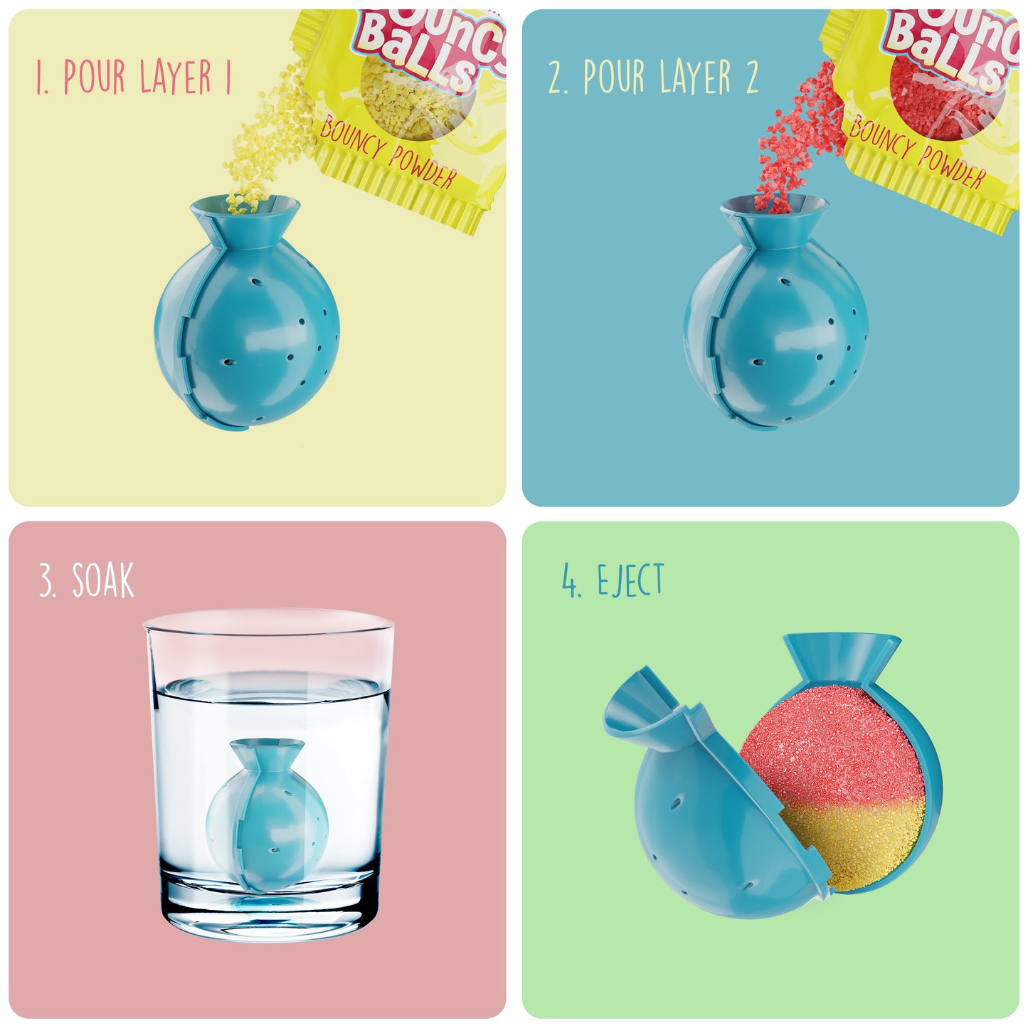 Dan&Darci Create Your Own Bouncy Balls - 12 Individual Kits