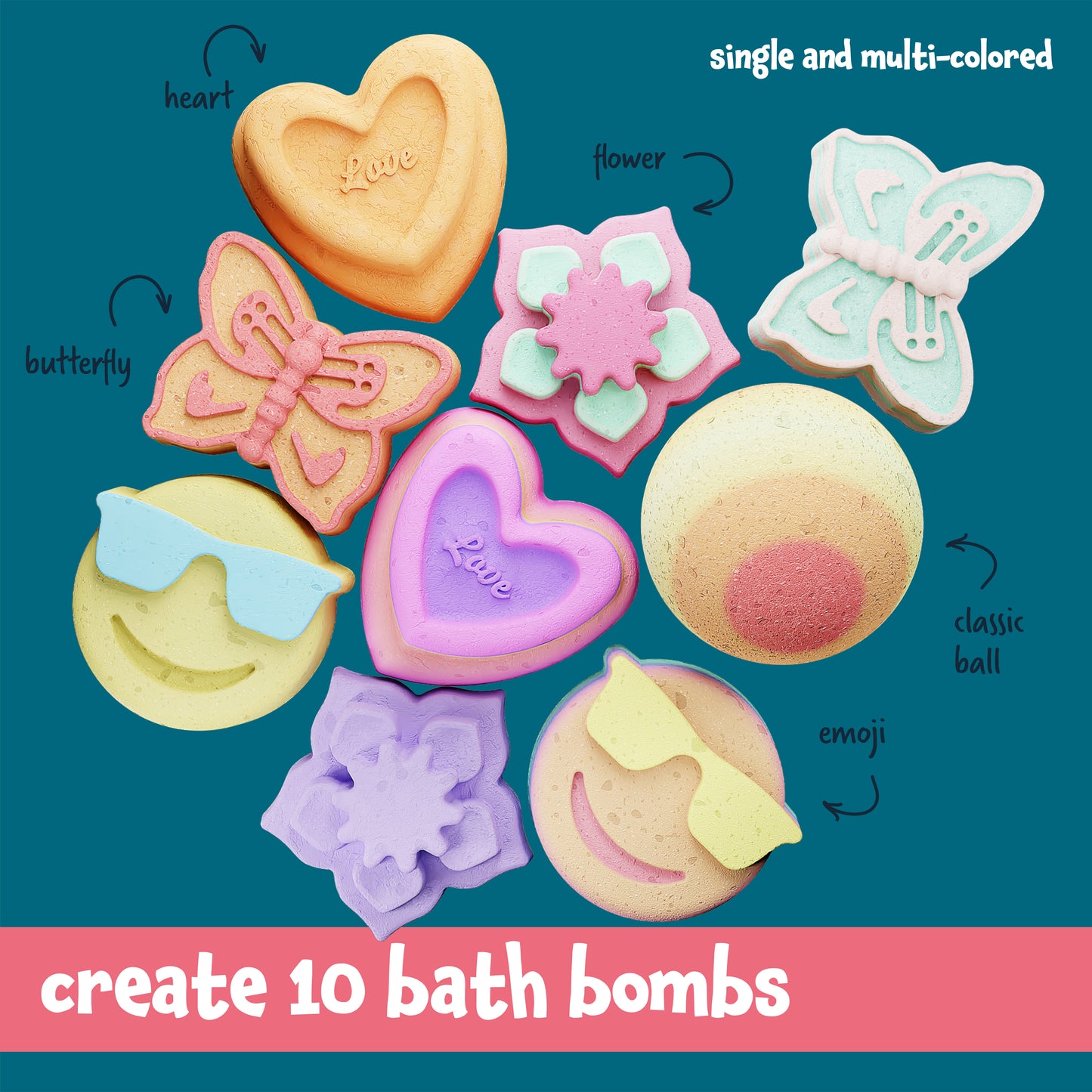 Dan&Darci Soap & Bath Bomb Making Kit - 3 In 1 Spa Science Kit