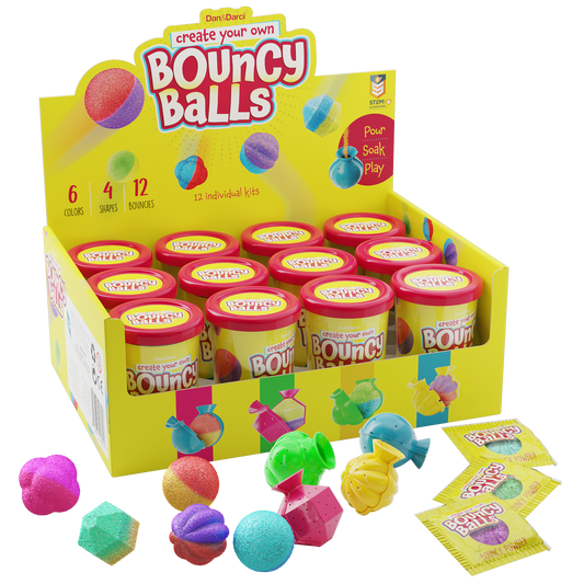 Dan&Darci Create Your Own Bouncy Balls - 12 Individual Kits
