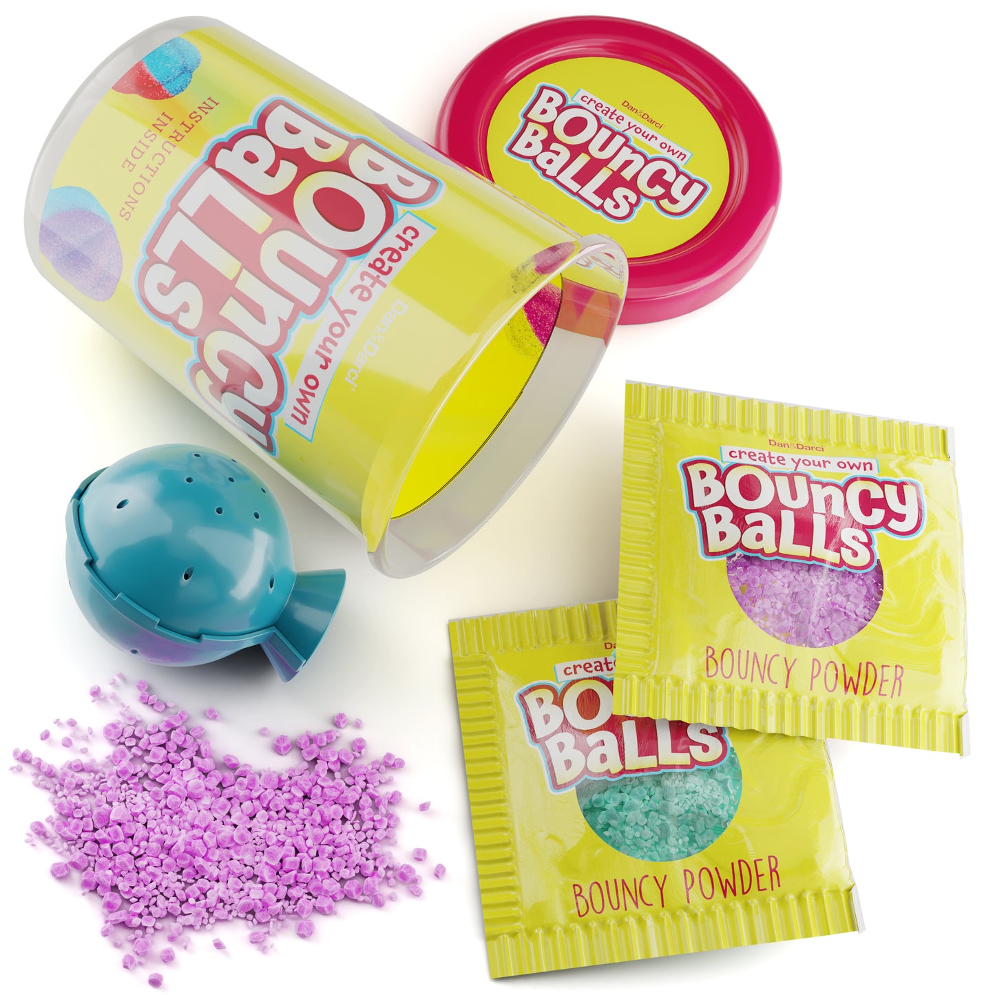 Dan&Darci Create Your Own Bouncy Balls - 12 Individual Kits