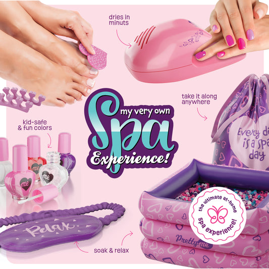Pretty Me Day Spa Kit for Kids - Manicure, Pedicure