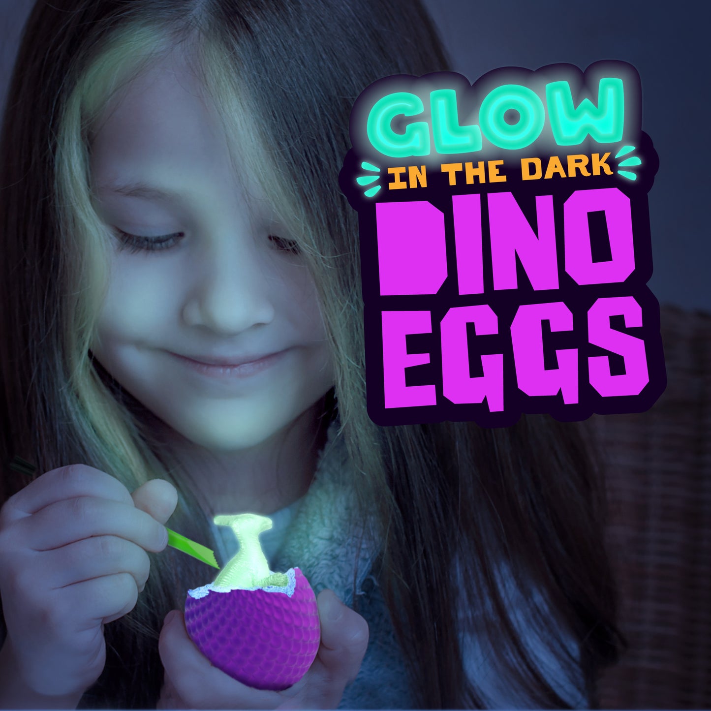 Dan&Darci Glow-in-the-Dark Dino Eggs Dig Kit - 12 Surprise Dino Eggs