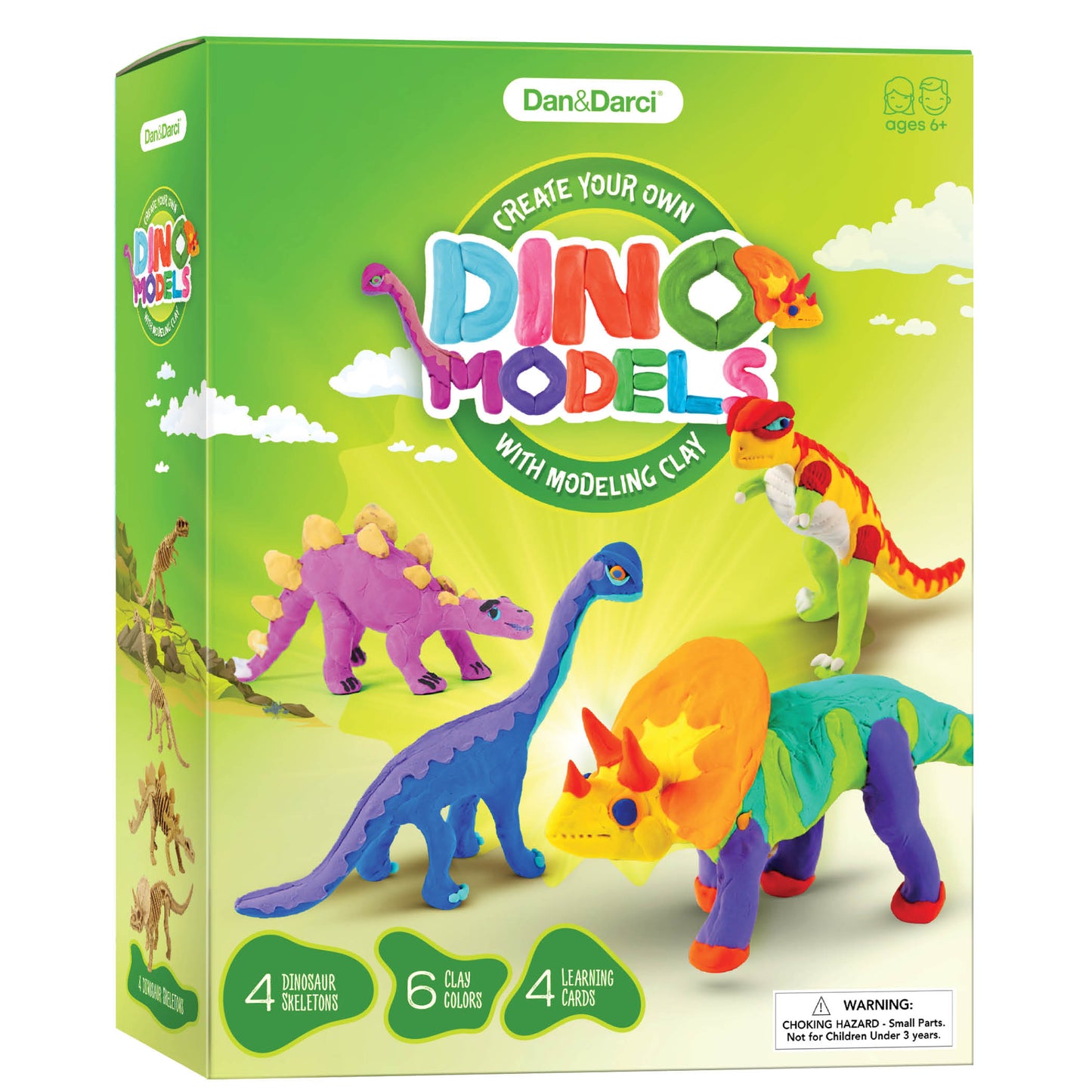 Dan&Darci Create Your Own Dino Models with Modeling Clay
