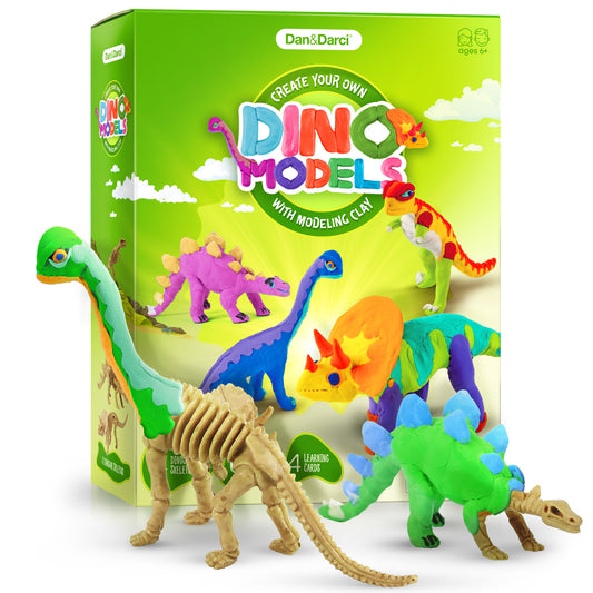Dan&Darci Create Your Own Dino Models with Modeling Clay