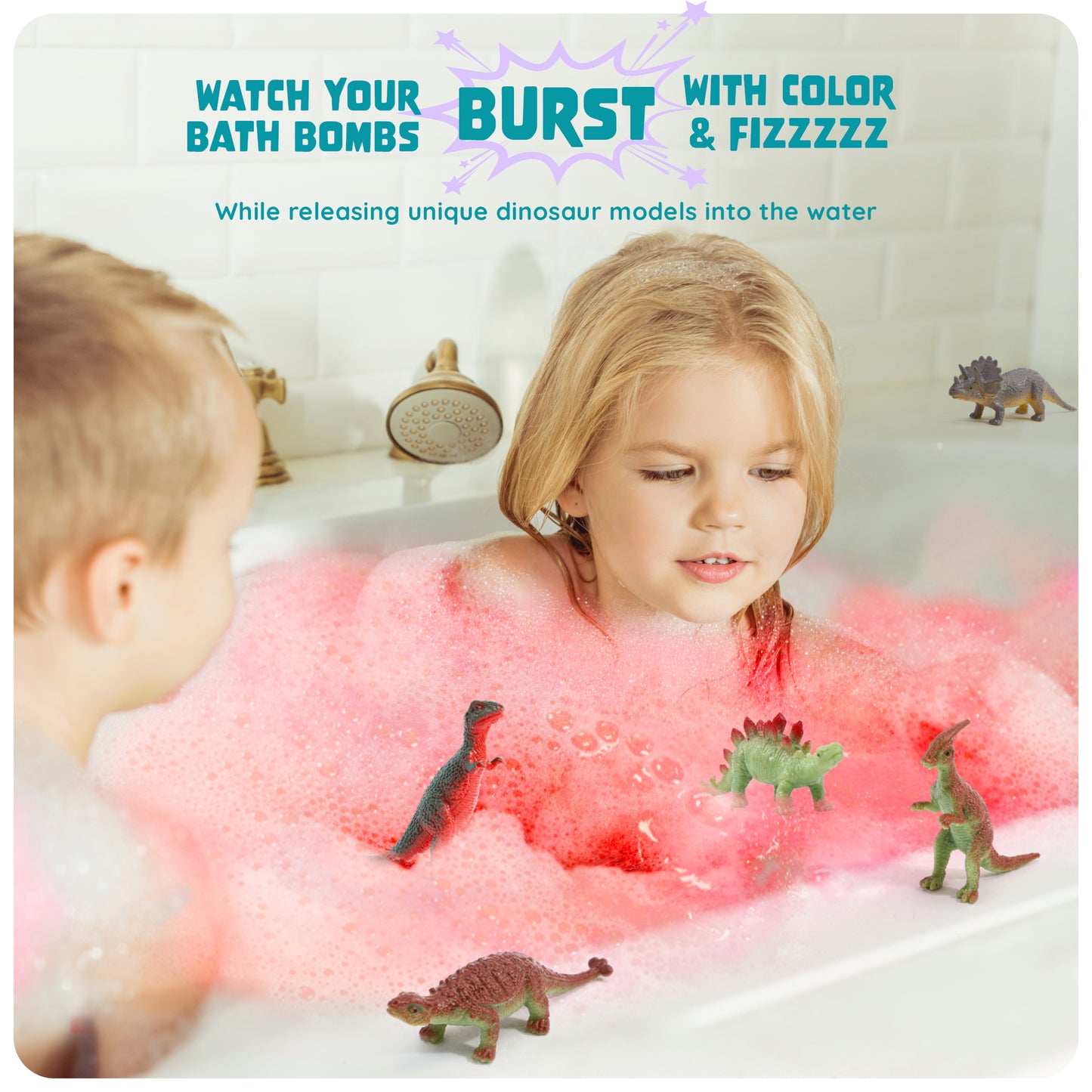 Dan&Darci Dino Egg Bath Bombs - 6 Pack