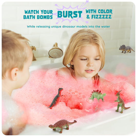 Dan&Darci Dino Egg Bath Bombs - 6 Pack
