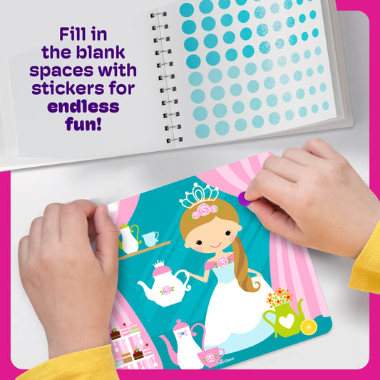 Dan&Darci Dot Stickers Art Kit - Princesses & Unicorns