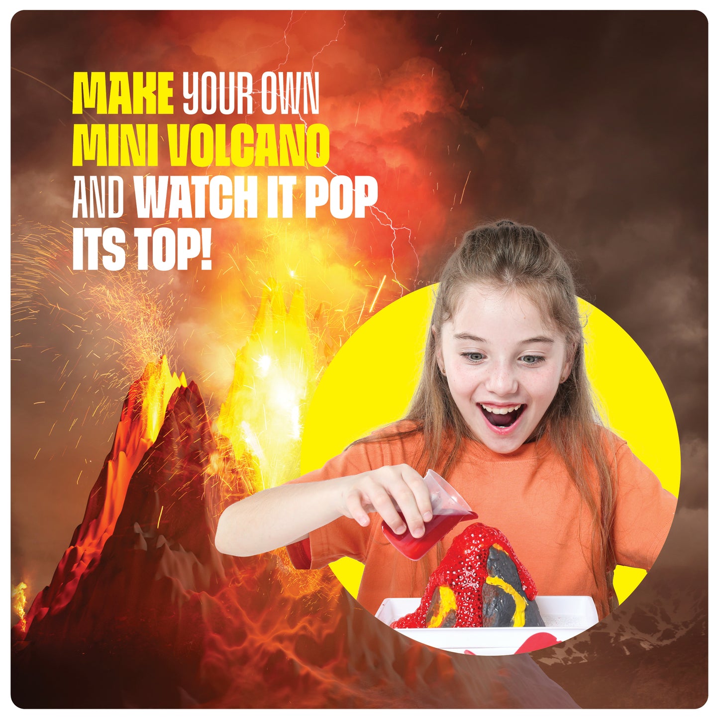 Dan&Darci Earth Science Activity Kit - Erupt a Volcano, Stimulate a Tornado, 10+ Experiments