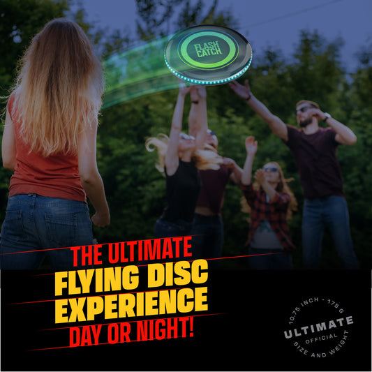 FlashCatch Rechargeable Light-up Flying Disc - Multi Color, Motion Activated
