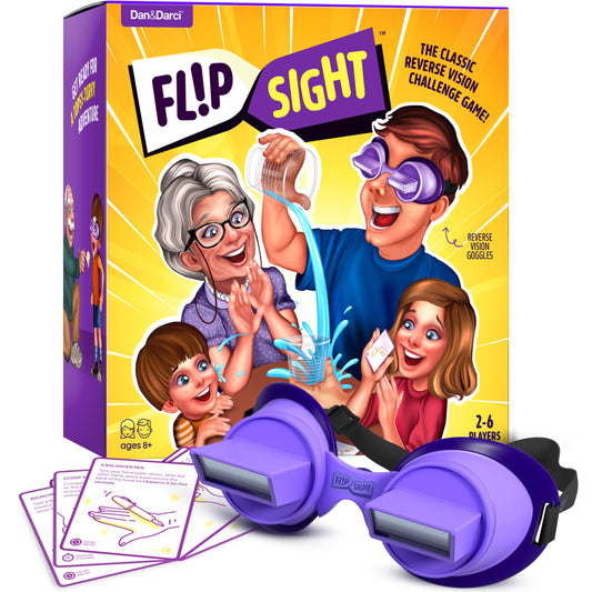 Dan&Darci FlipSight Upside Down Goggles Challenge Family Game