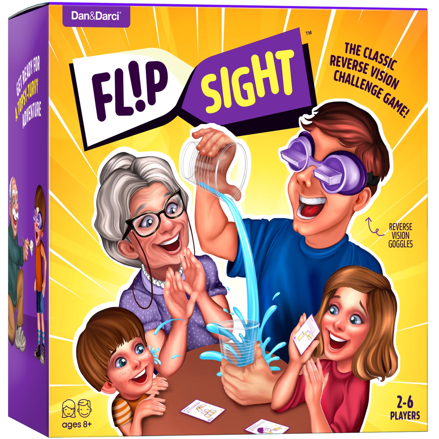 Dan&Darci FlipSight Upside Down Goggles Challenge Family Game