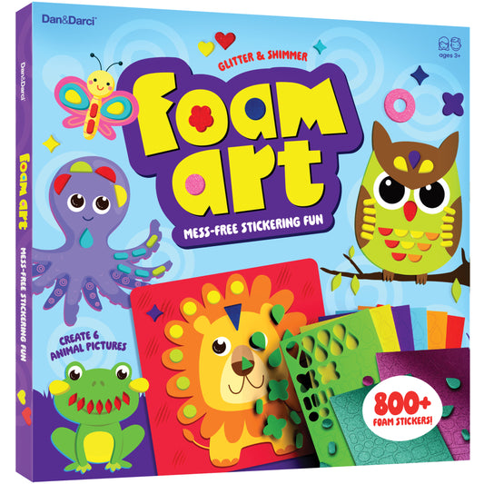 Dan&Darci Foam Sticker Art Craft Kit - Mess-Free Fun