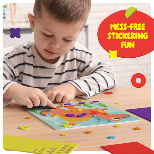 Dan&Darci Foam Sticker Art Craft Kit - Mess-Free Fun