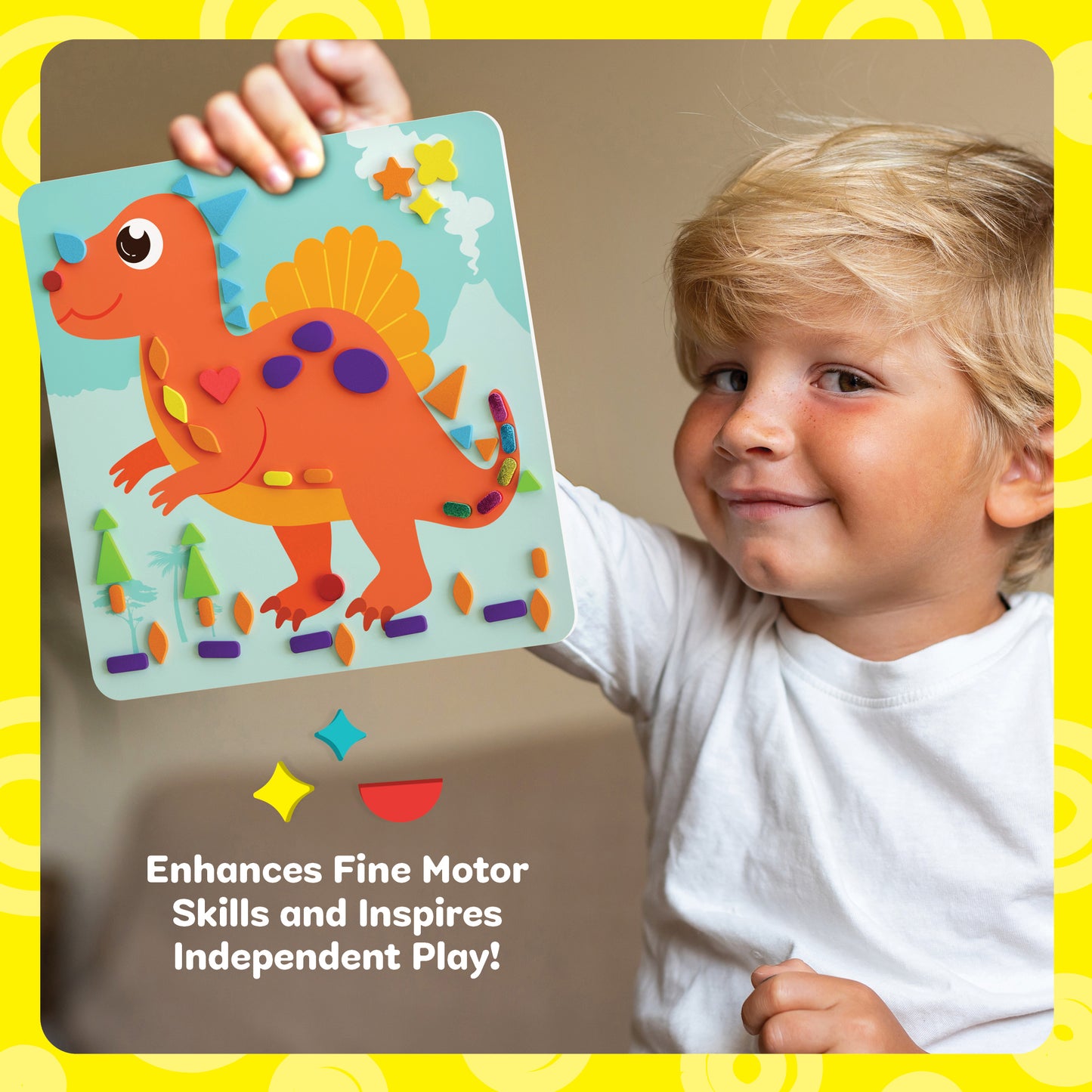 Dan&Darci Foam Sticker Art Craft Kit - Mess-Free Fun
