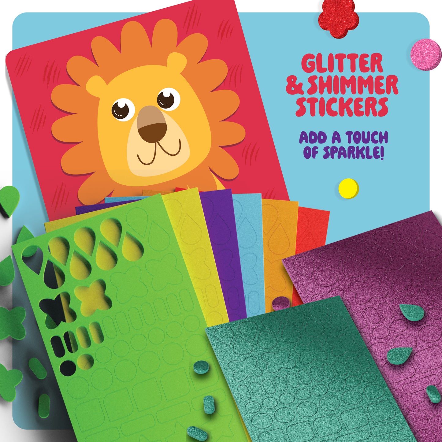 Dan&Darci Foam Sticker Art Craft Kit - Mess-Free Fun