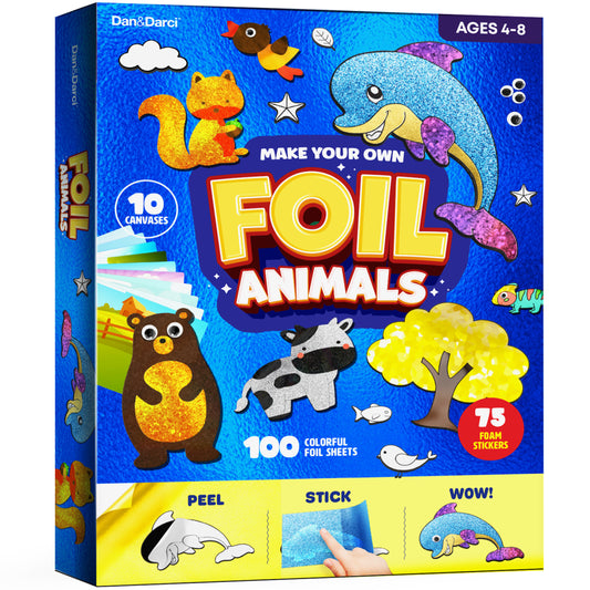 Dan&Darci Make Your Own Foil Art Kit - Animals