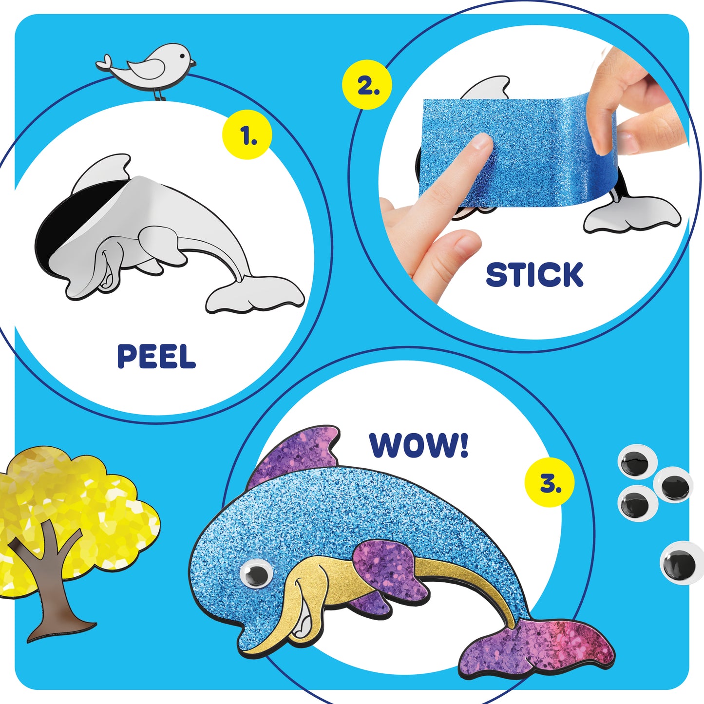 Dan&Darci Make Your Own Foil Art Kit - Animals