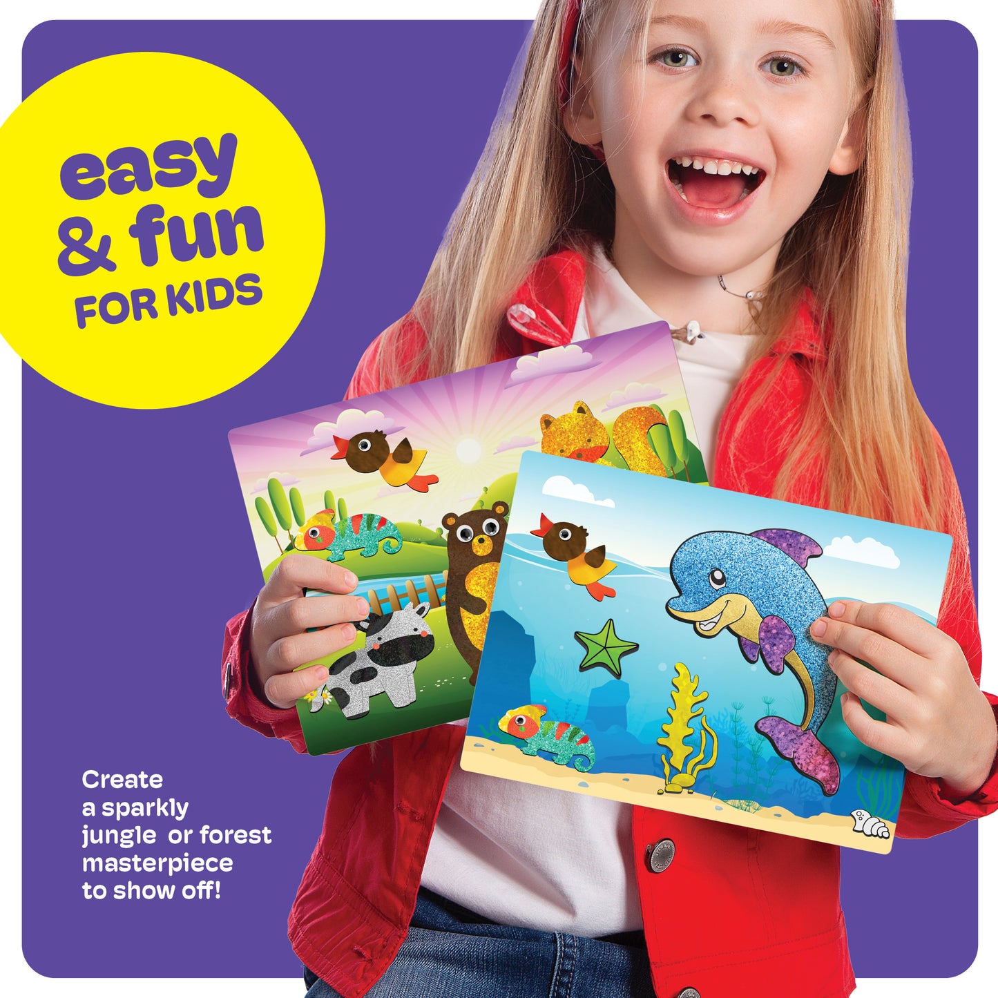 Dan&Darci Make Your Own Foil Art Kit - Animals