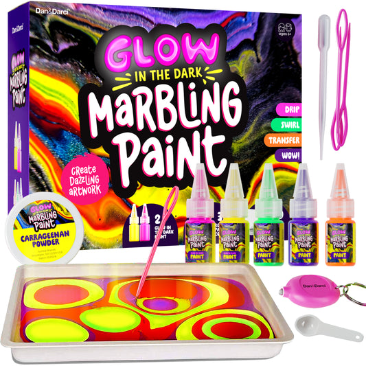 Dan&Darci Glow-in-the-Dark Marble Paint Kit