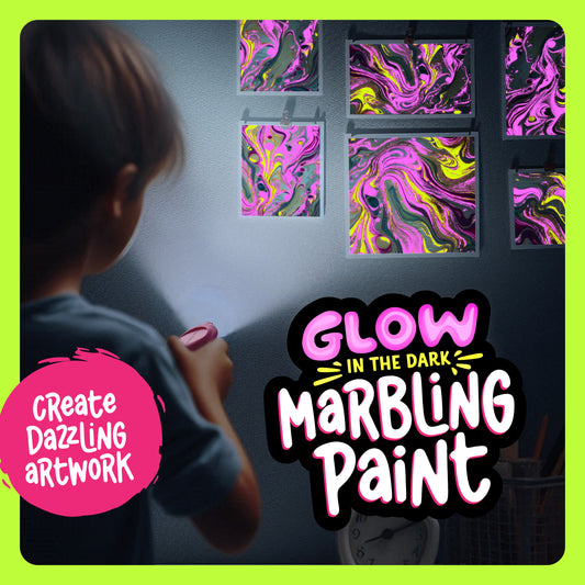 Dan&Darci Glow-in-the-Dark Marble Paint Kit