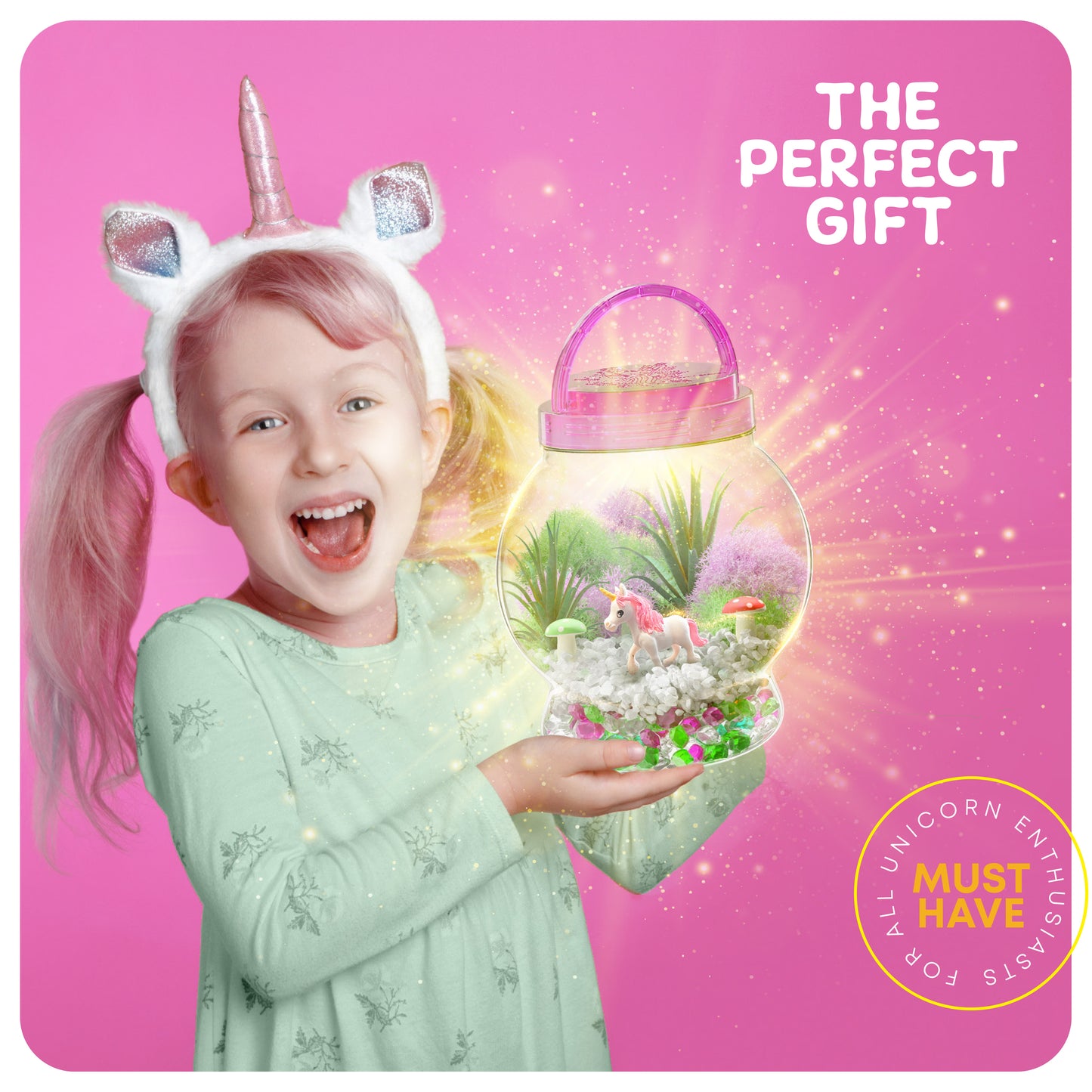 Dan&Darci Light Up Unicorn Terrarium Kit