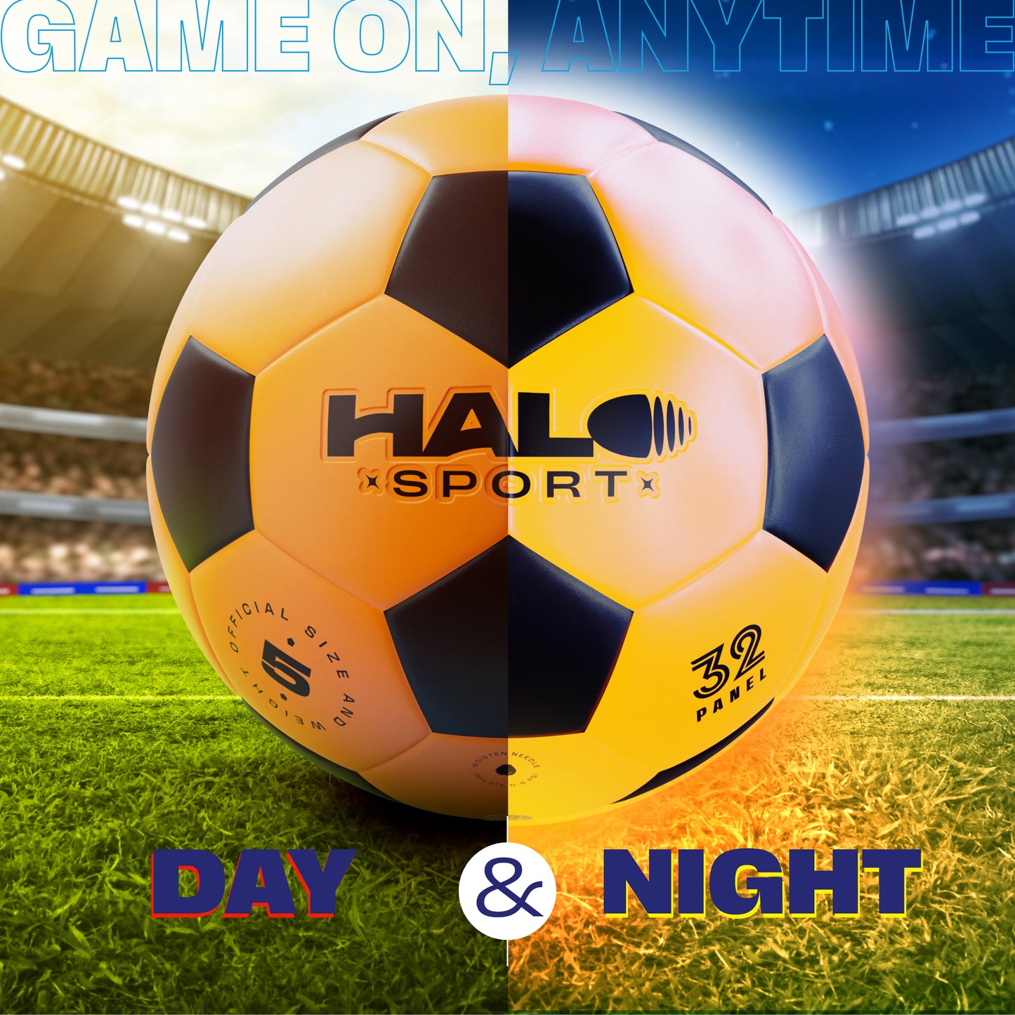 Halo Sport Rechargeable Light up Soccer Ball - Official Size 5