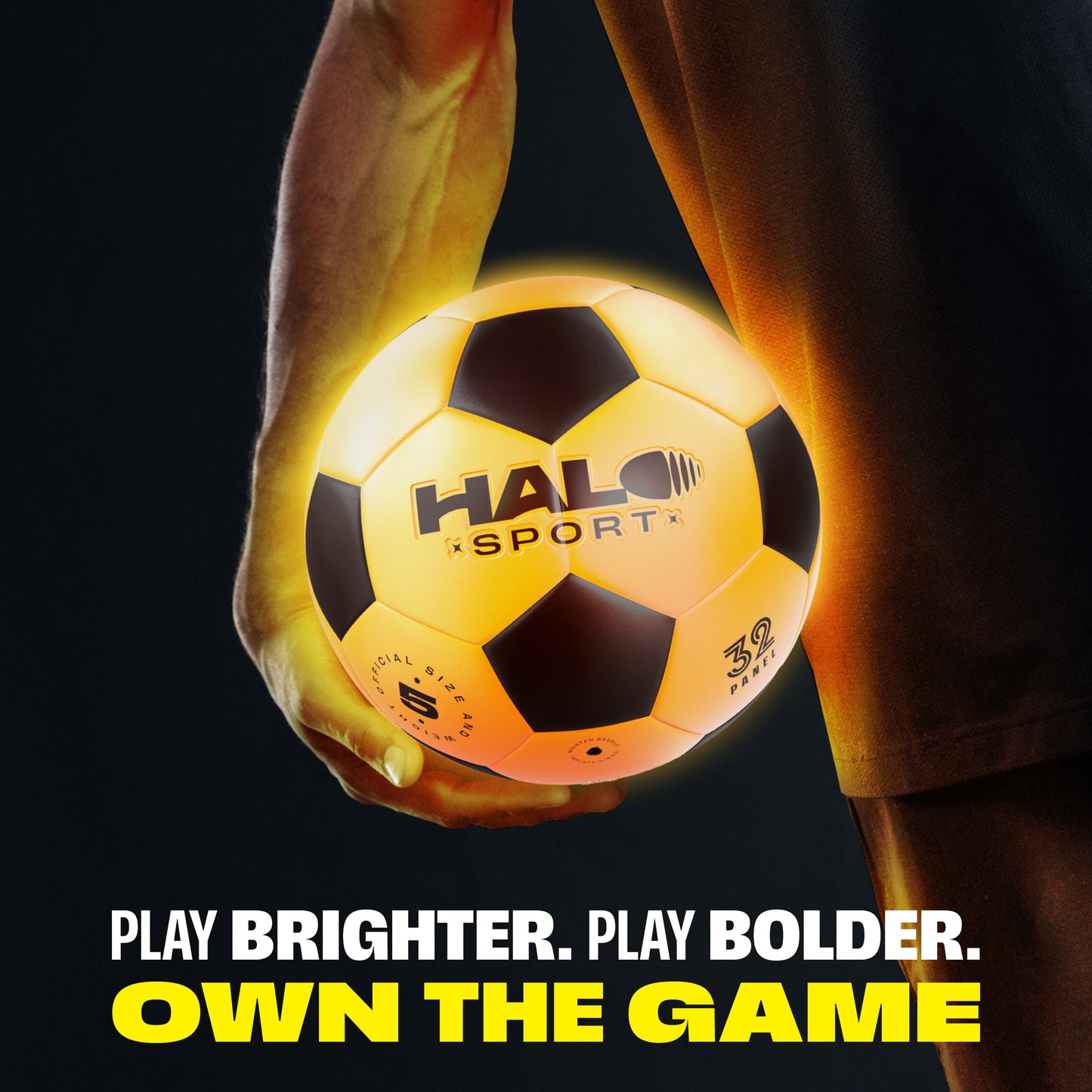 Halo Sport Rechargeable Light up Soccer Ball - Official Size 5