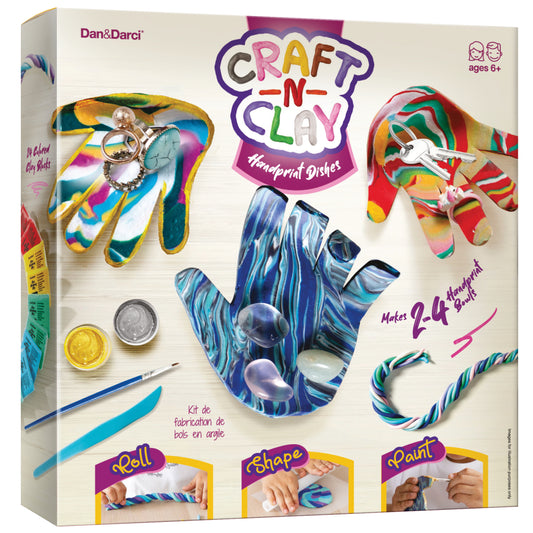 Dan&Darci Craft 'n' Clay Handprint Dishes Craft Kit