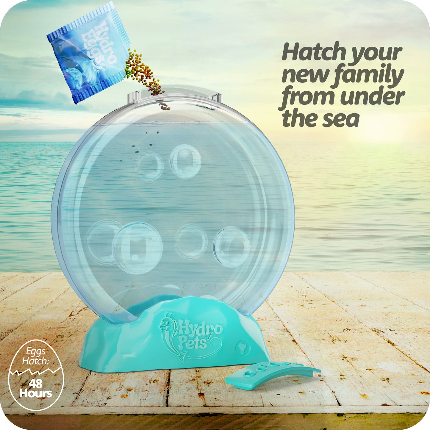 Hydro Pets Live Sea Pets Habitat Kit - Light up Tank, Science Experiment