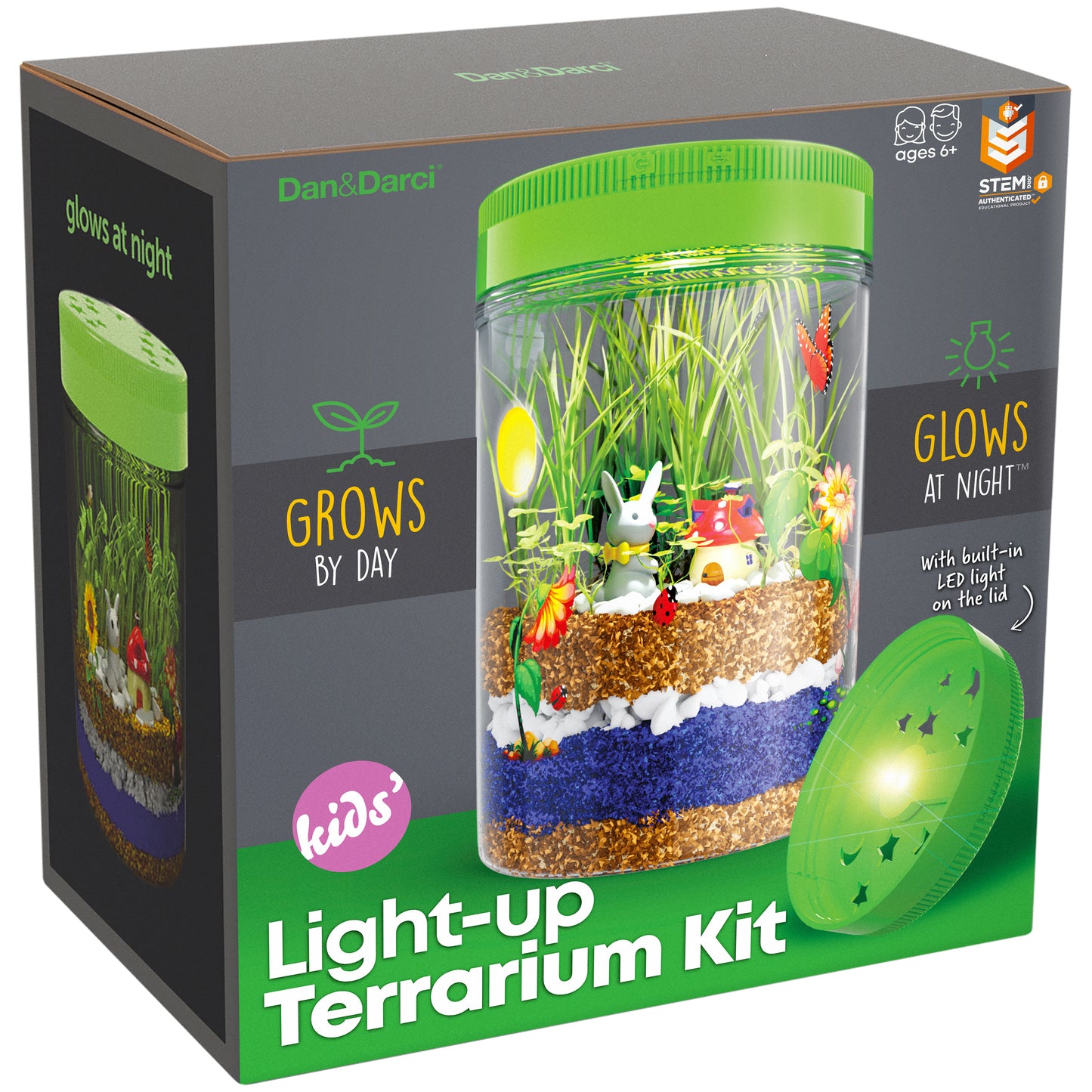 Dan&Darci Light-up Terrarium Kit for Kids
