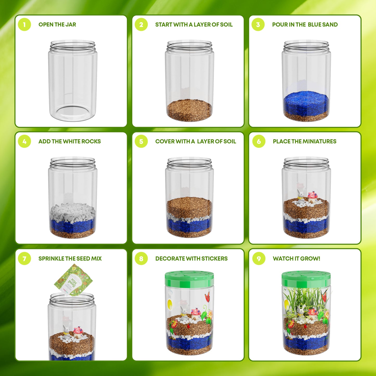 Dan&Darci Light-up Terrarium Kit for Kids