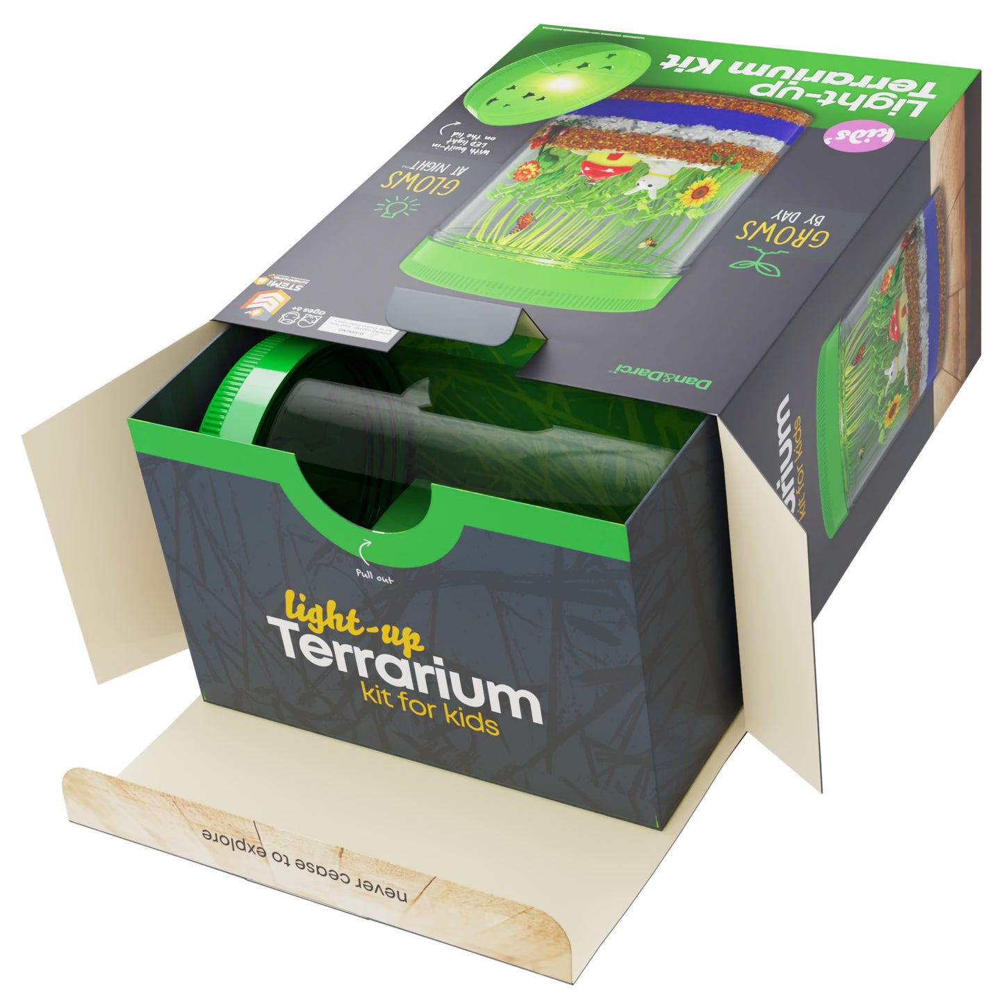 Dan&Darci Light-up Terrarium Kit for Kids