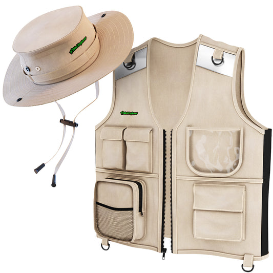 Mine Explorer Kids Explorer Vest and Hat Costume