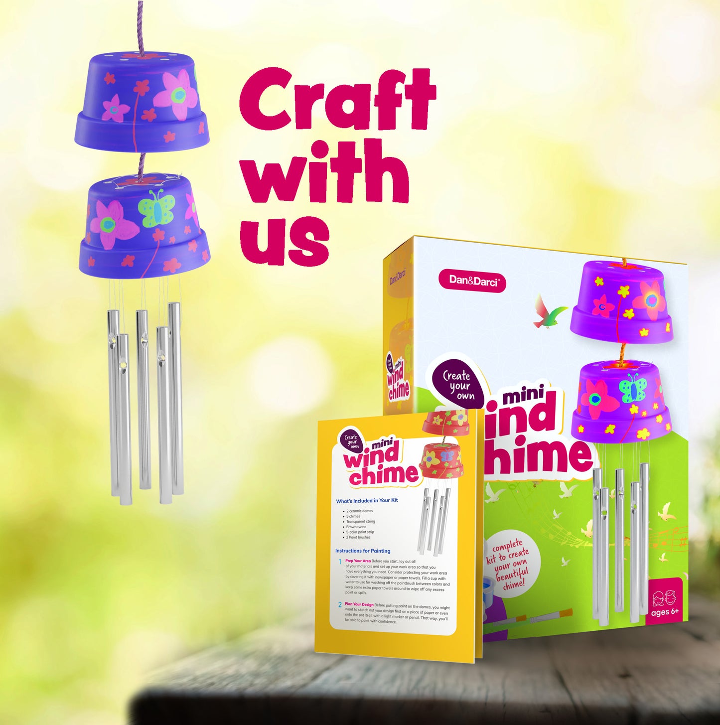 Dan&Darci Mini Wind Chime Craft Making Kit