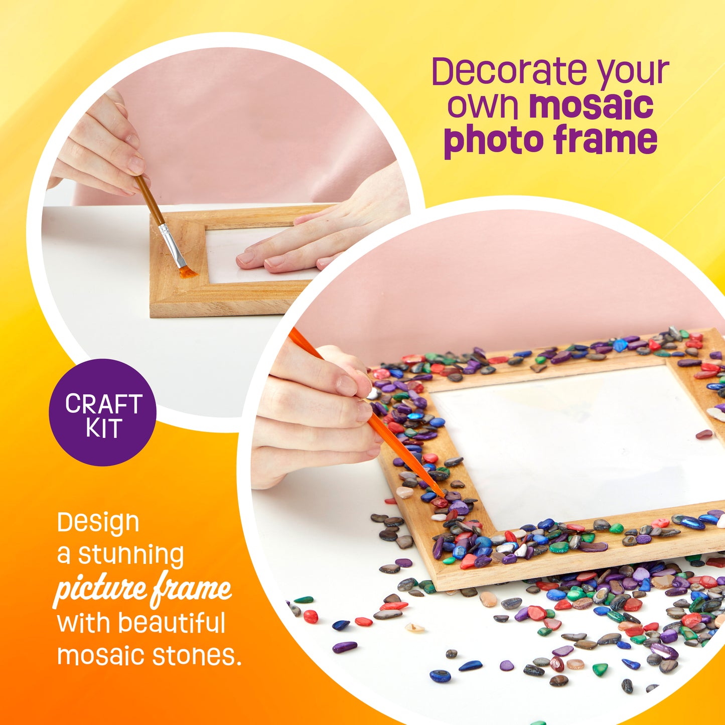 Dan&Darci DIY Mosaic Photo Frame Craft Kit