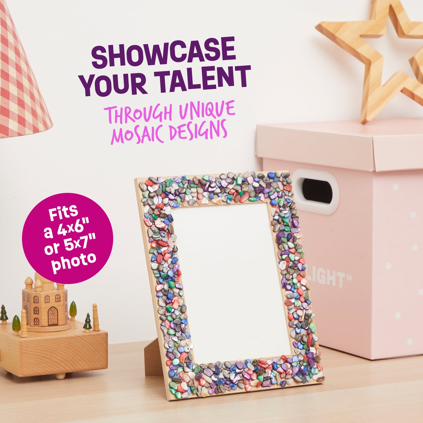 Dan&Darci DIY Mosaic Photo Frame Craft Kit