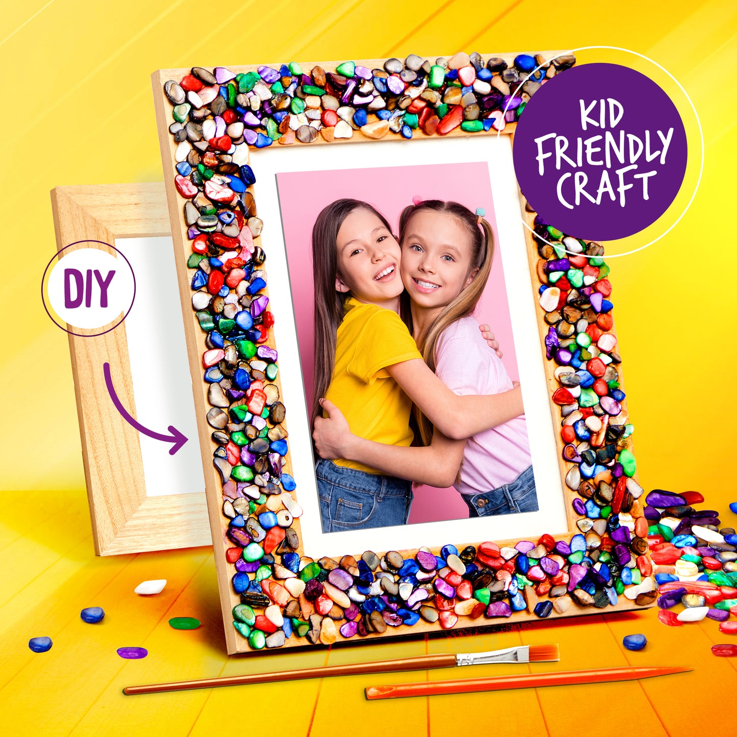 Dan&Darci DIY Mosaic Photo Frame Craft Kit