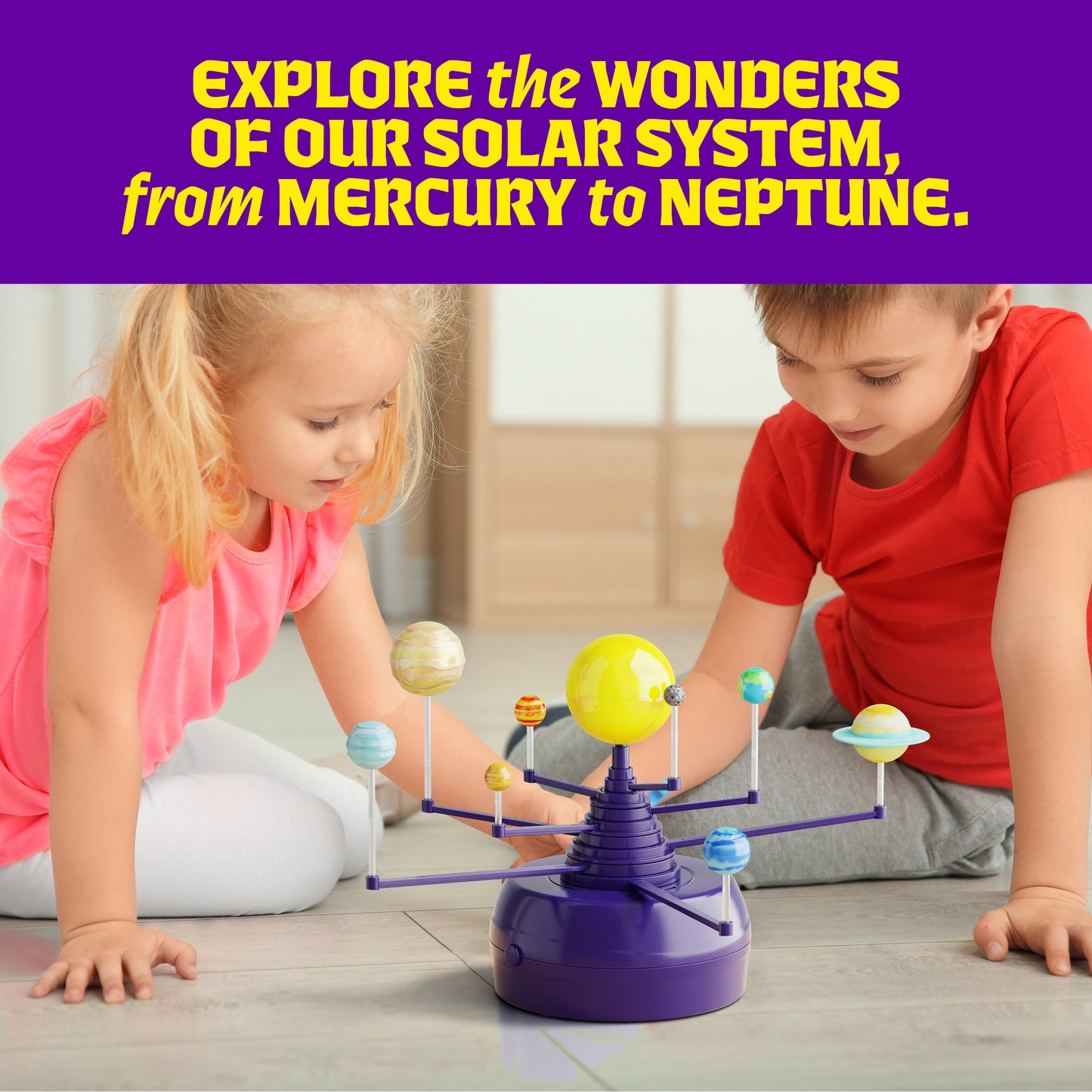 Dan&Darci 360° Orbiting Solar System - Paint & Build Model Kit