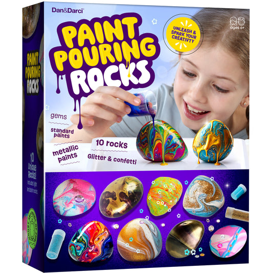 Dan&Darci Paint Pouring Rocks Craft Kit