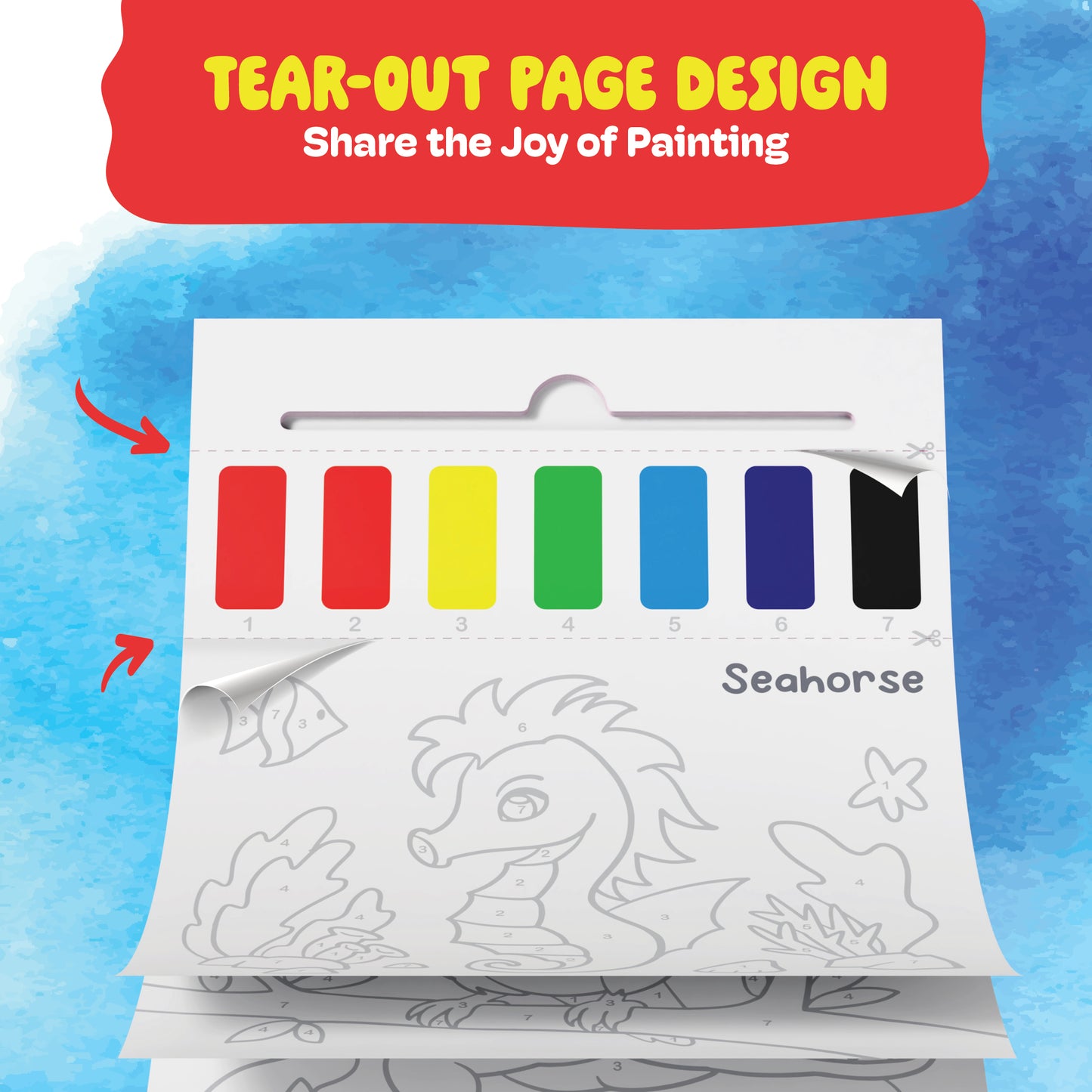 Dan&Darci Paint with Water Coloring Book For Kids